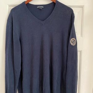 Navy V neck sweater